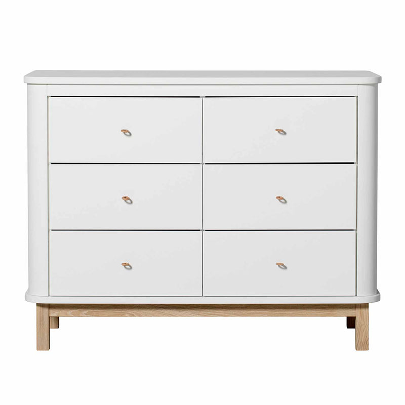 Oliver Furniture Wood Kommode 6 Schubladen Eiche