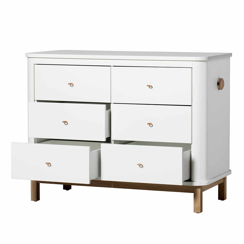 Oliver Furniture Wood Kommode 6 Schubladen Eiche