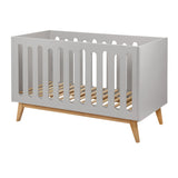 Quax Trendy Baby- und Kinderbett 70x140 cm, Griffin Grey