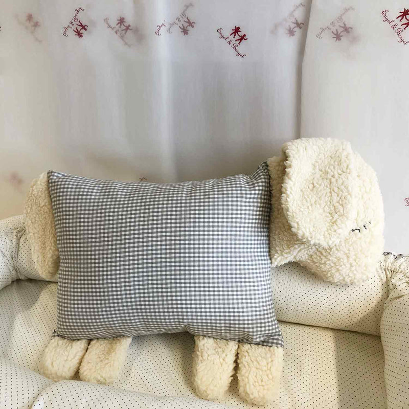 Engel &amp; Bengel sheep cushion light grey