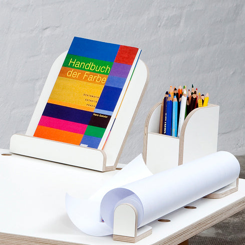 Growing Table Book Display Book Holder in White Birch