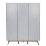 Quax Trendy Schrank 3 Türen 152 x 198 cm, Griffin Grey