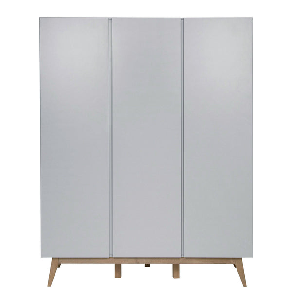 Quax Trendy wardrobe 3 doors 152 x 198 cm, Griffin Grey