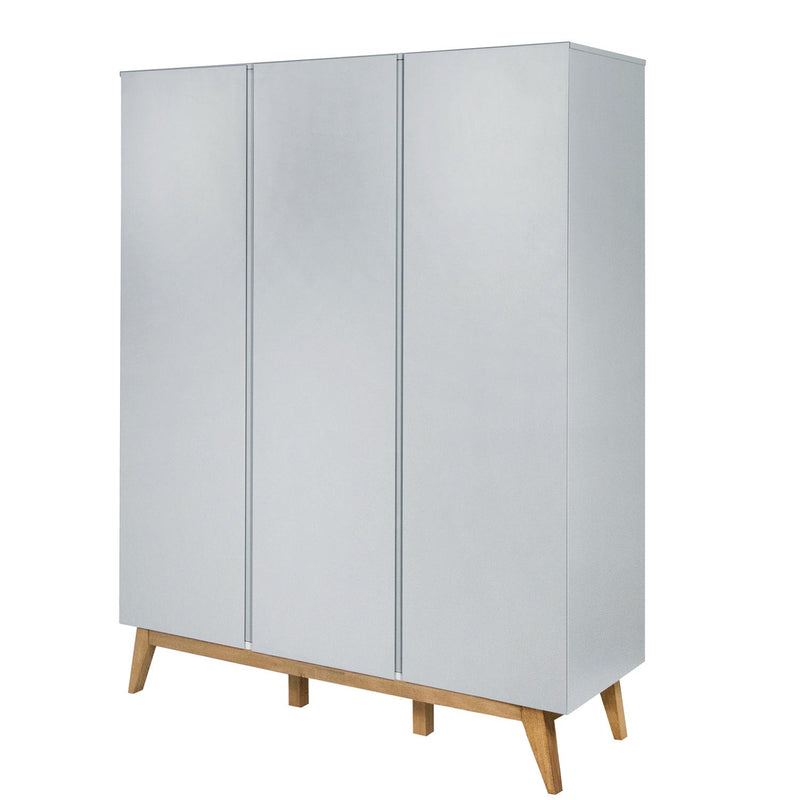 Quax Trendy Schrank 3 Türen 152 x 198 cm, Griffin Grey