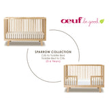 Oeuf Bed Cot Sparrow White 70x140 cm