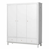 Oliver Furniture Wood wardrobe 3 doors White