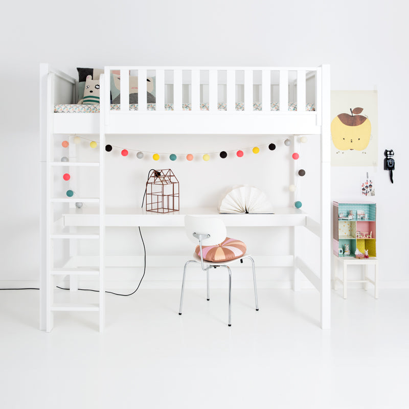 Sanders Bett Hochbett mit gerader Leiter Fanny 90x200 cm