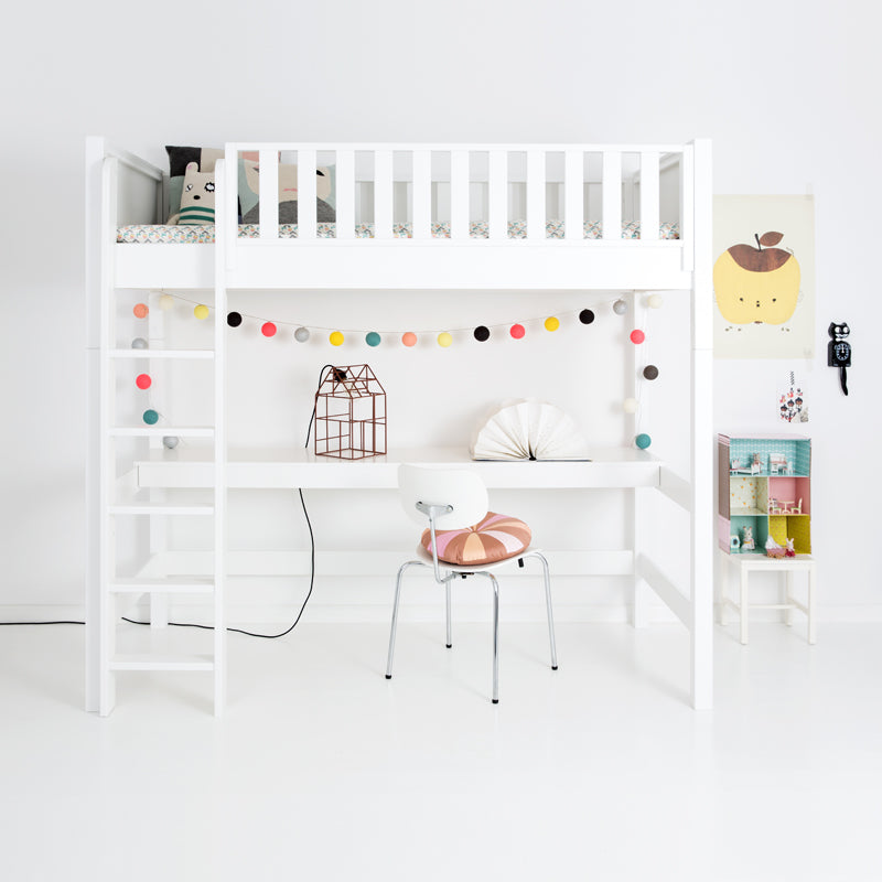 Sanders bed Loft bed with straight ladder Fanny 90x200 cm
