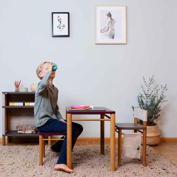 Coclico furniture set Clément children's chair, Félix children's stool &amp; Camille children's table