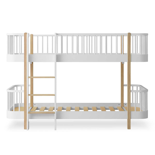 Oliver Furniture Wood Original Bunk Bed White/Oak 90x200 cm